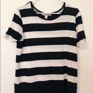FOREVER 21 | white/black short sleeve tee